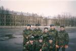 Хозработы, убираем плац. 1-й курс